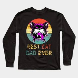 Best Cat Dad Ever Style Long Sleeve T-Shirt